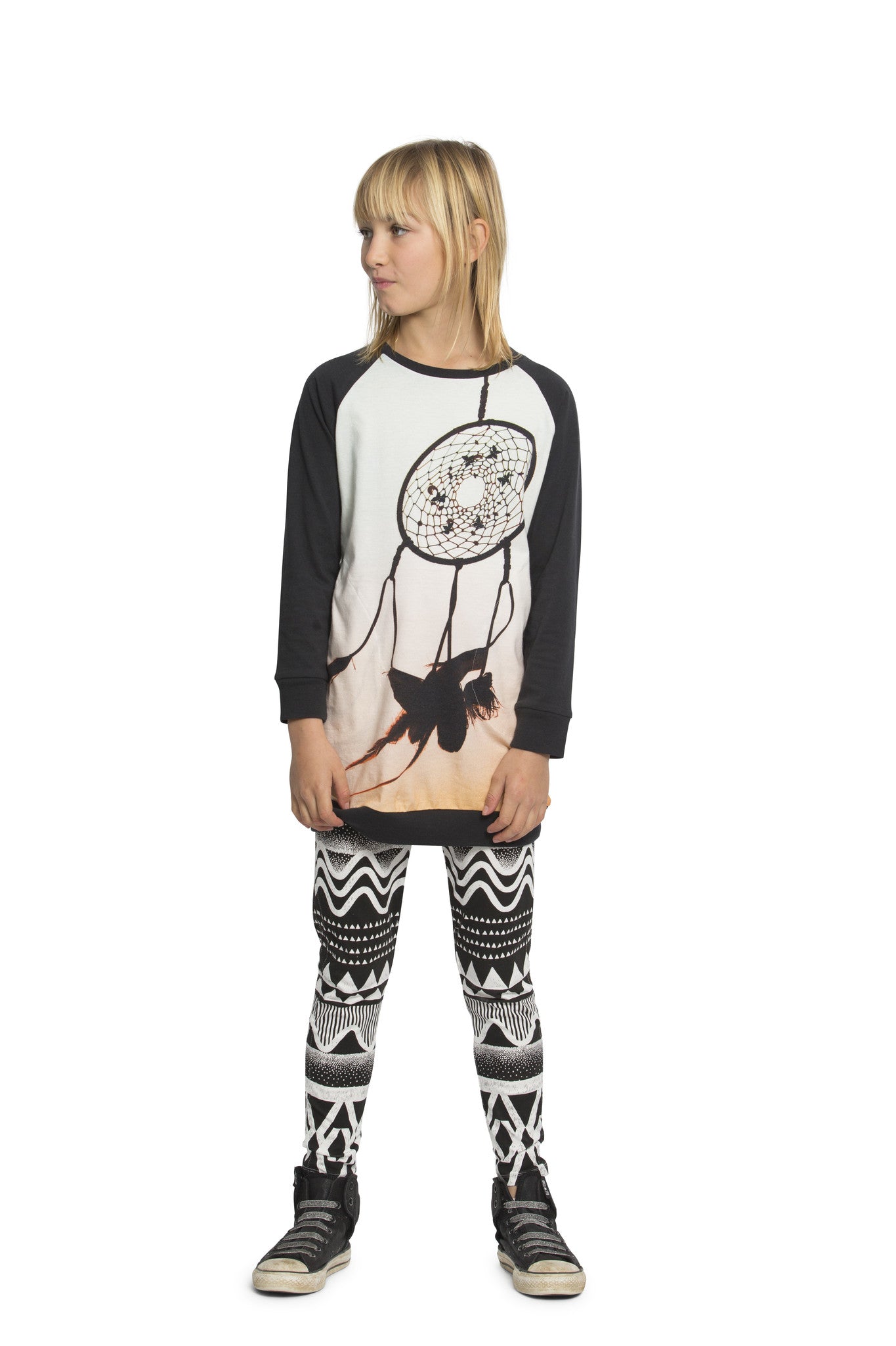 Missie Munster Black and White Boom Tick Legging | Pants & Shorts | Bon Bon Tresor