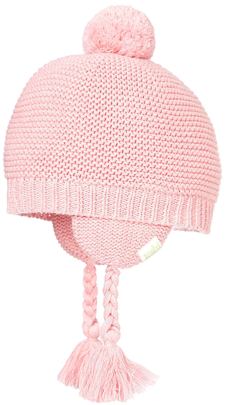 Toshi Baby Organic Earmuff Brooklyn Blush | Hats | Bon Bon Tresor