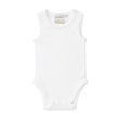 Marquise White Sleeveless Bodysuit | Singlets & Bloomers | Bon Bon Tresor