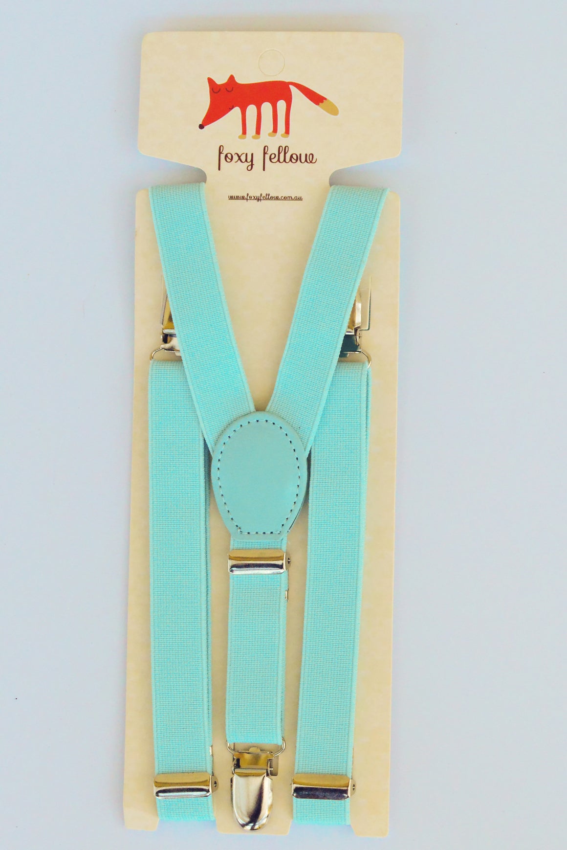 Foxy Fellow Portsea Blue Suspenders | Ties & Belts | Bon Bon Tresor