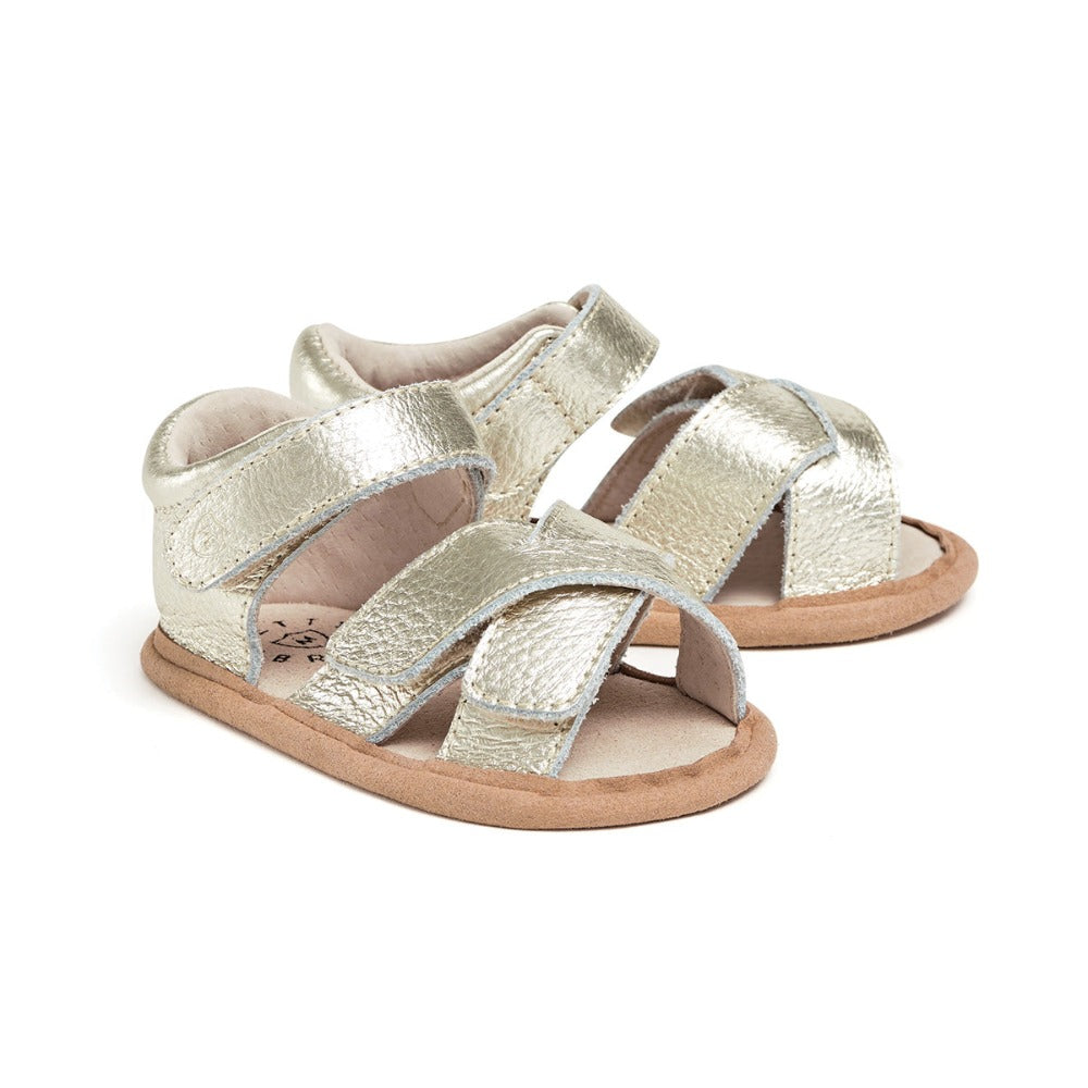 Pretty Brave Criss Cross Sandal Gold | Sandals | Bon Bon Tresor