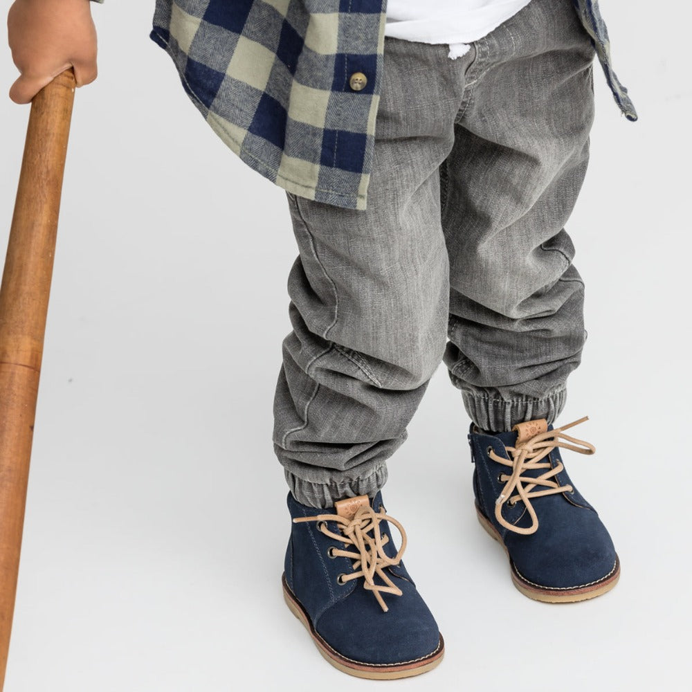 Pretty Brave Desert Boot Navy | Boots | Bon Bon Tresor