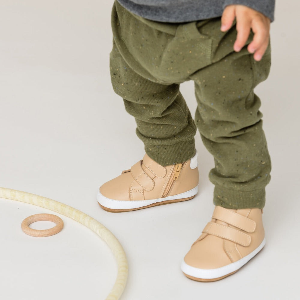 Pretty Brave Baby Hi-Top Camel | Boots | Bon Bon Tresor