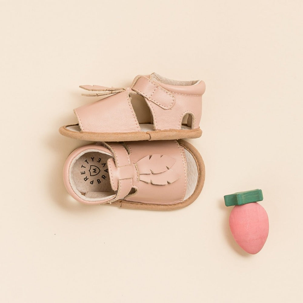 Pretty Brave Phoenix Sandal Blush Leaf | Sandals | Bon Bon Tresor