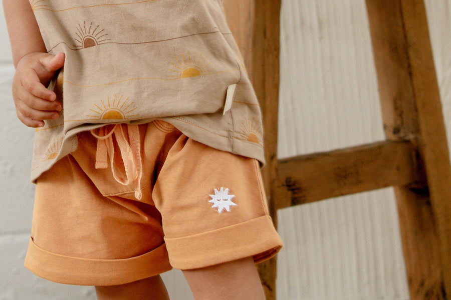 Kapow Kids Caramel Shorts | Pants & Shorts | Bon Bon Tresor
