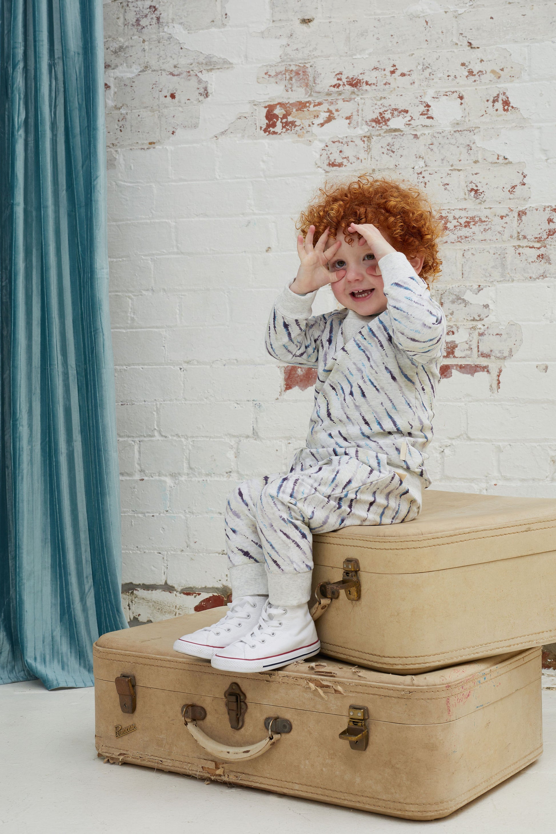 Kapow Kids Winning Streak Drop Crotch Pants | Pants & Shorts | Bon Bon Tresor