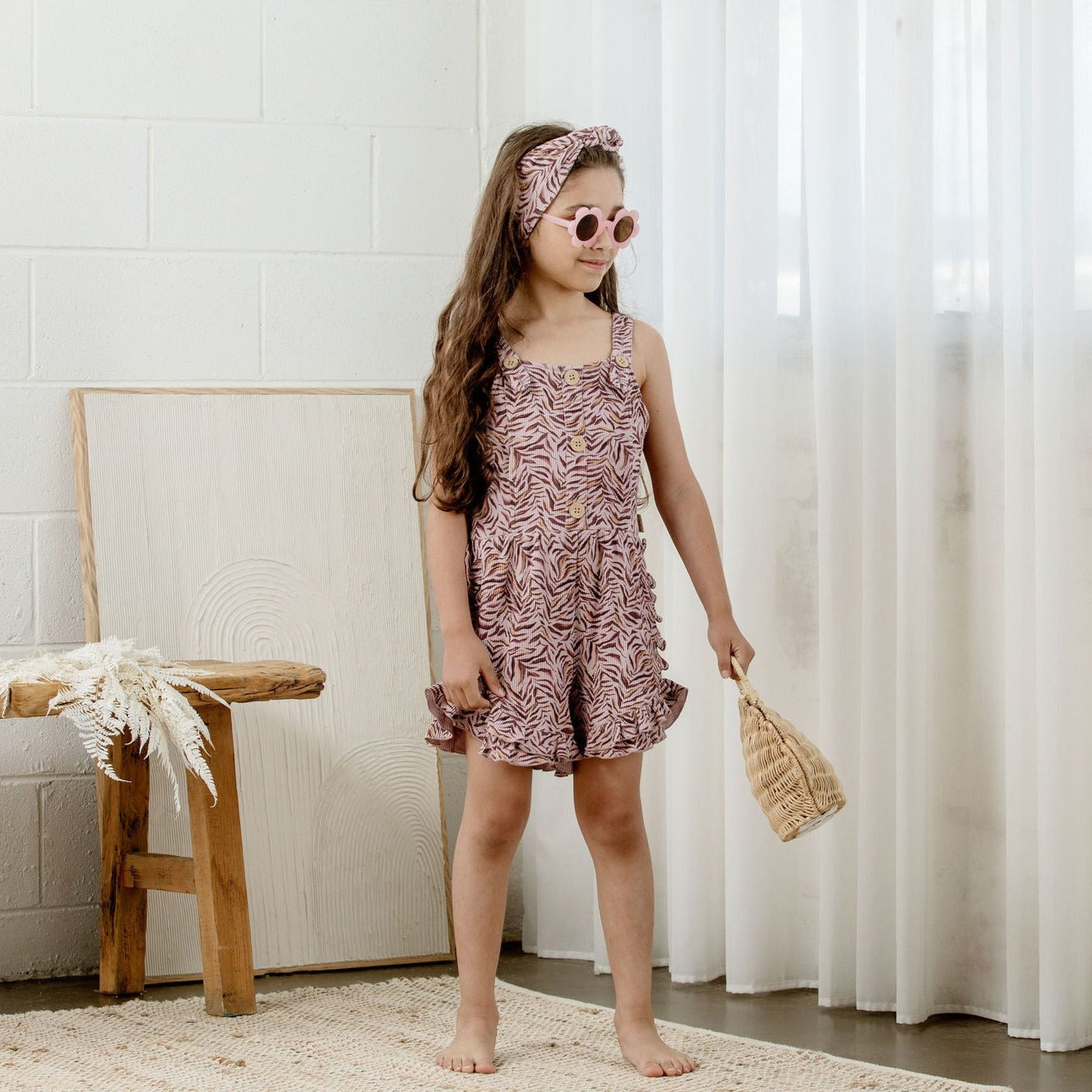 Kapow Kids Tigress Short Playsuit | Rompers & Playsuits | Bon Bon Tresor