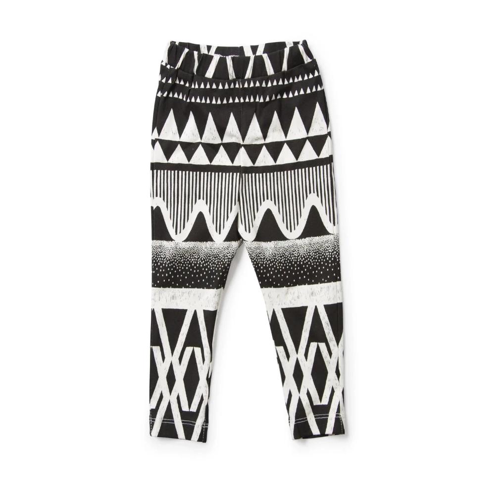 Lil Missie Munster Black And White Ripple Legging | Pants & Shorts | Bon Bon Tresor