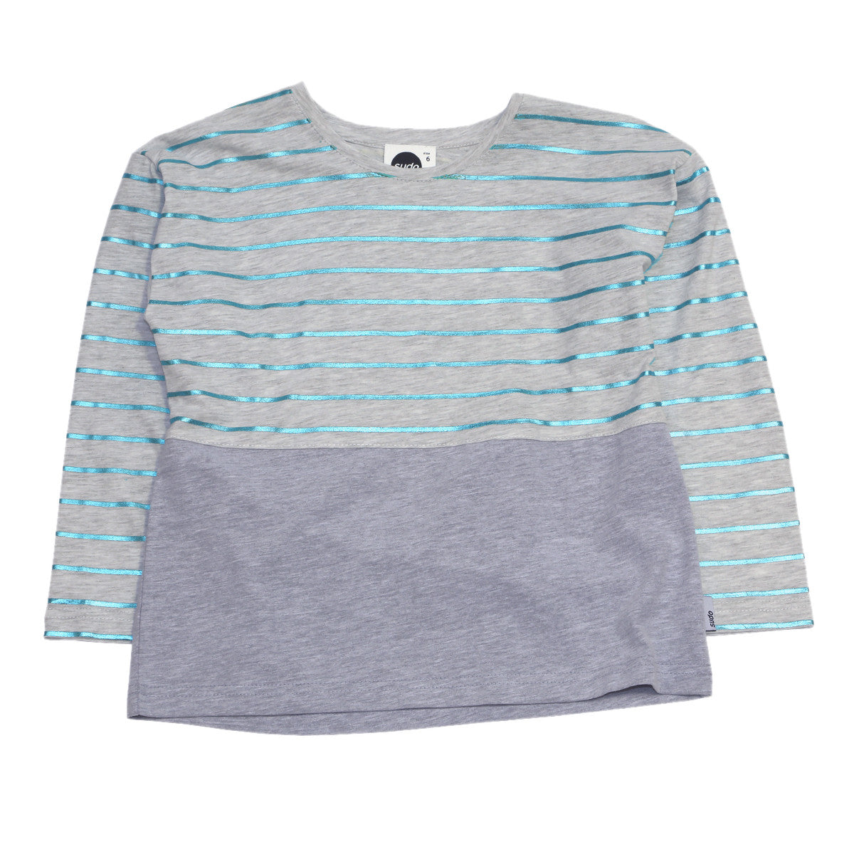 Sudo Kids Emerald Stripe Shine On Top | Tops & T-Shirts | Bon Bon Tresor