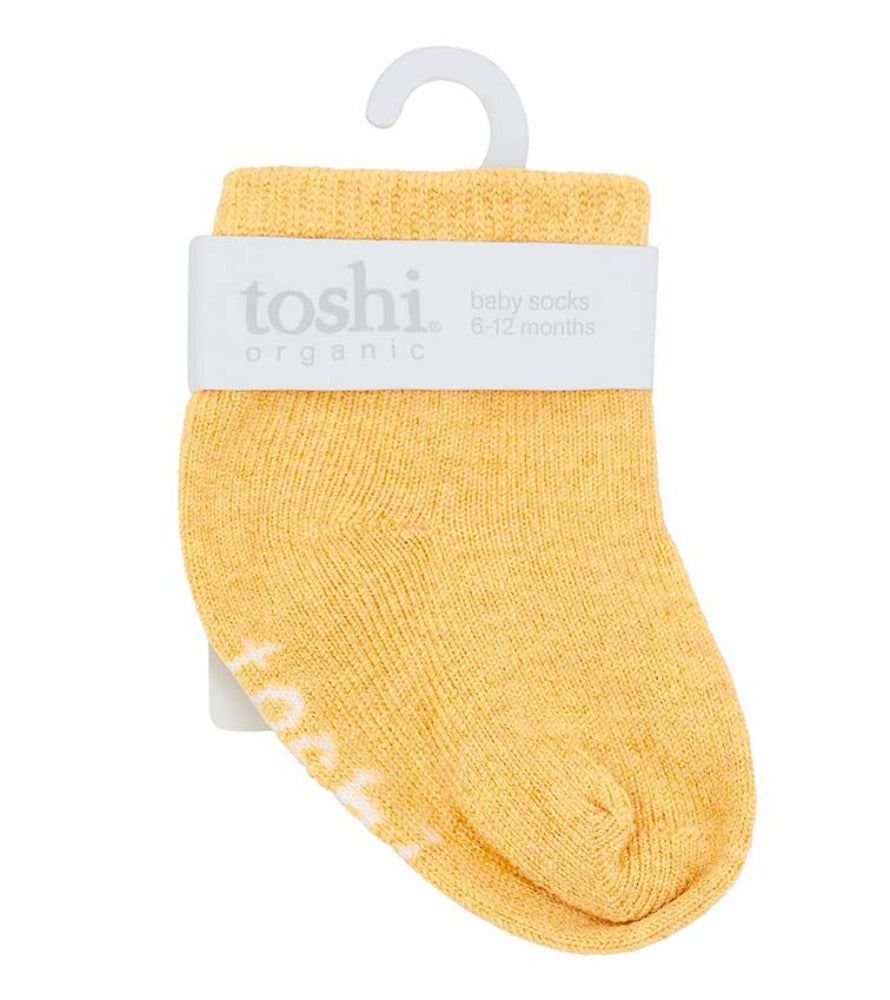 Toshi Organic Ankle Socks Dreamtime Butternut | Socks | Bon Bon Tresor
