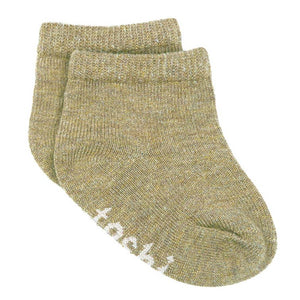 Toshi Organic Ankle Socks Dreamtime Olive | Socks | Bon Bon Tresor