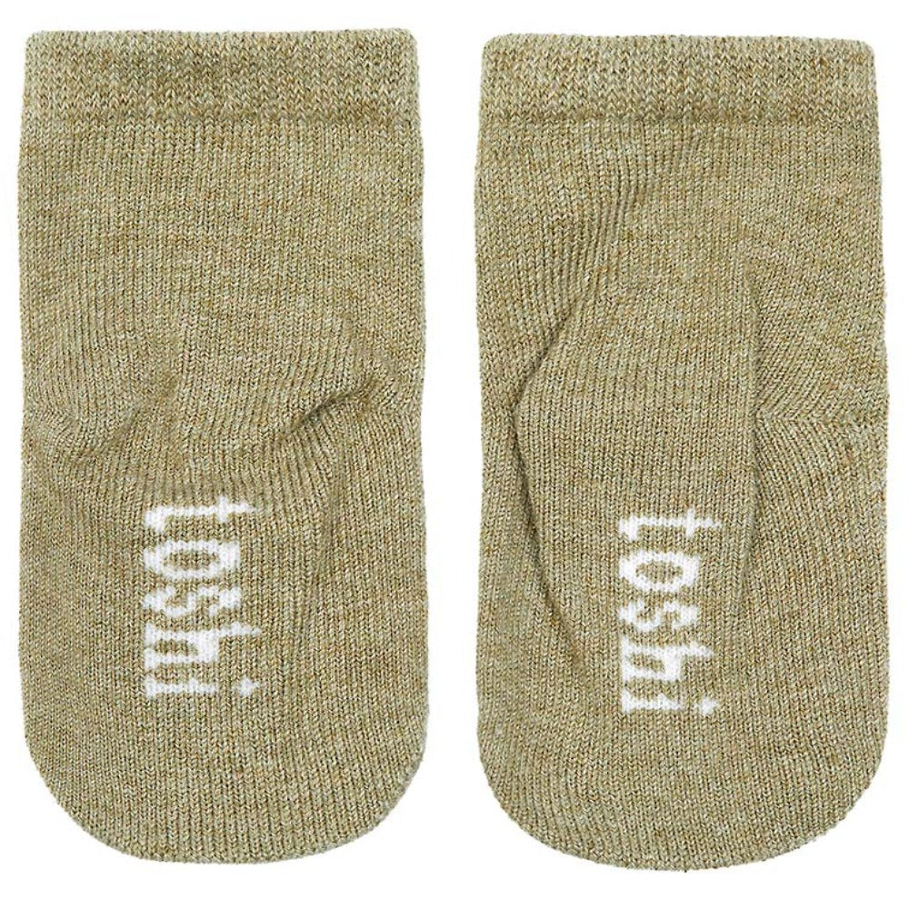 Toshi Organic Ankle Socks Dreamtime Olive | Socks | Bon Bon Tresor
