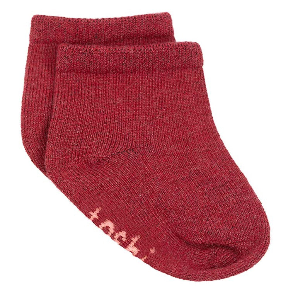 Toshi Organic Ankle Socks Dreamtime Rosewood | Socks | Bon Bon Tresor