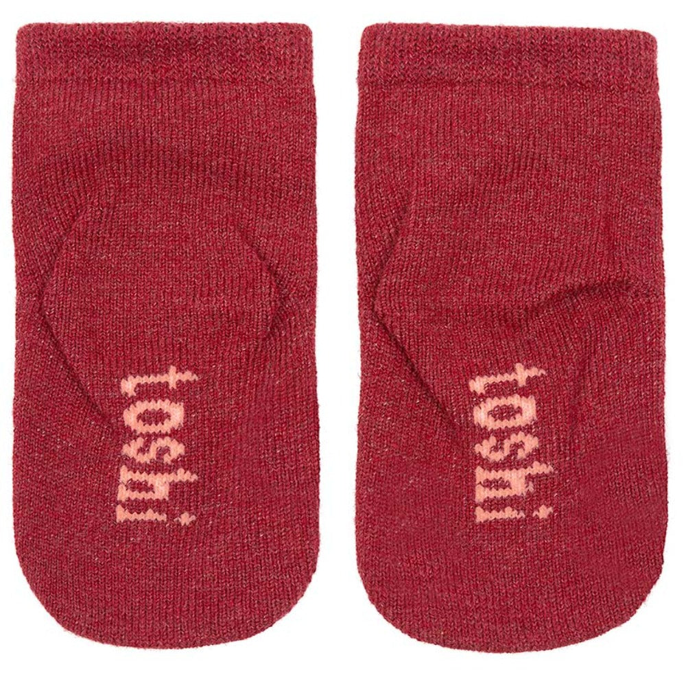 Toshi Organic Ankle Socks Dreamtime Rosewood | Socks | Bon Bon Tresor