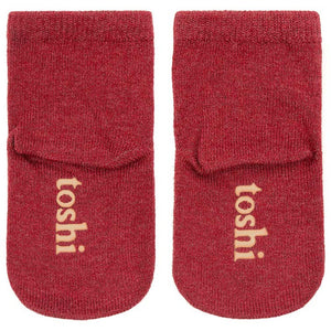 Toshi Organic Ankle Socks Dreamtime Rosewood | Socks | Bon Bon Tresor