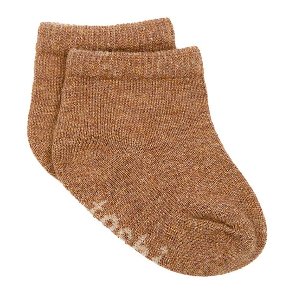 Toshi Organic Ankle Socks Dreamtime Walnut | Socks | Bon Bon Tresor