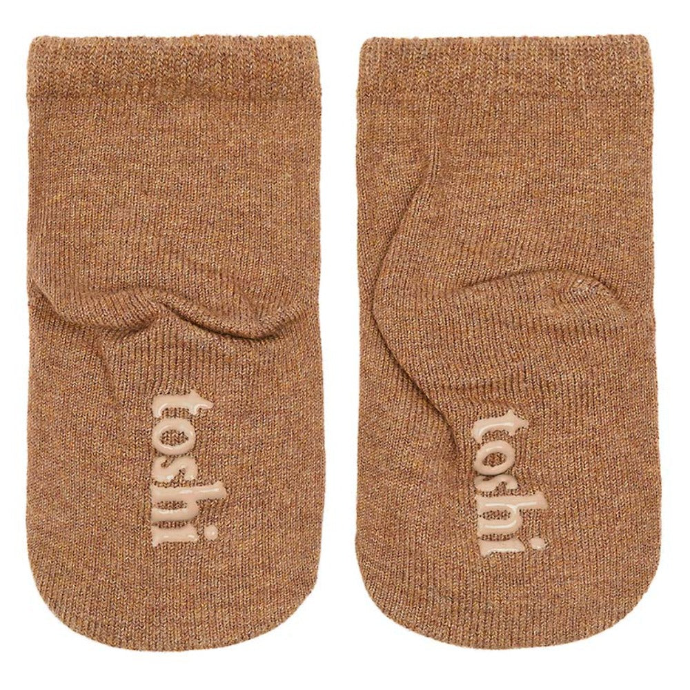 Toshi Organic Ankle Socks Dreamtime Walnut | Socks | Bon Bon Tresor