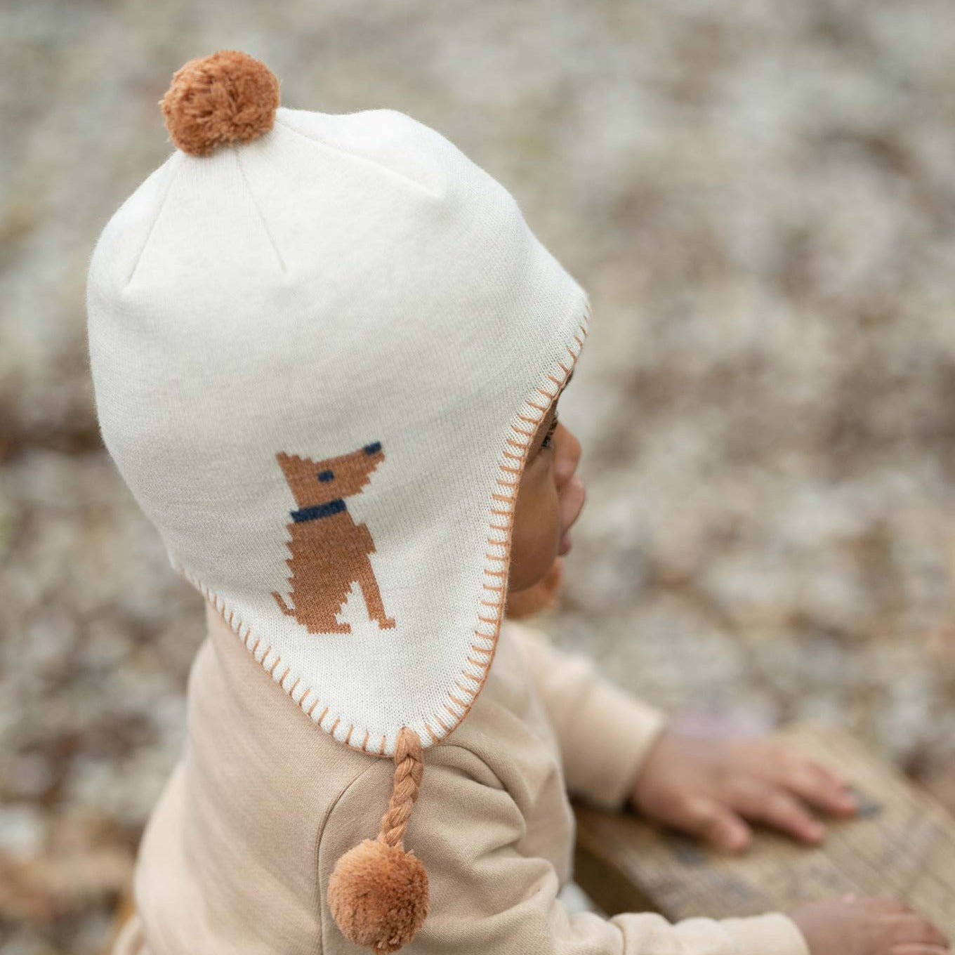Toshi Organic Earmuff Storytime Puppy | Beanie | Bon Bon Tresor