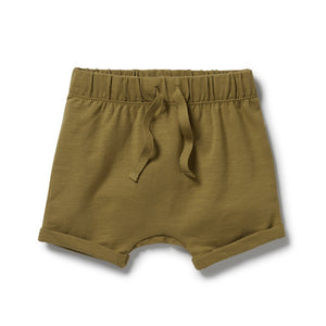 Wilson and Frenchy Organic Tie Front Short Leaf | Pants & Shorts | Bon Bon Tresor