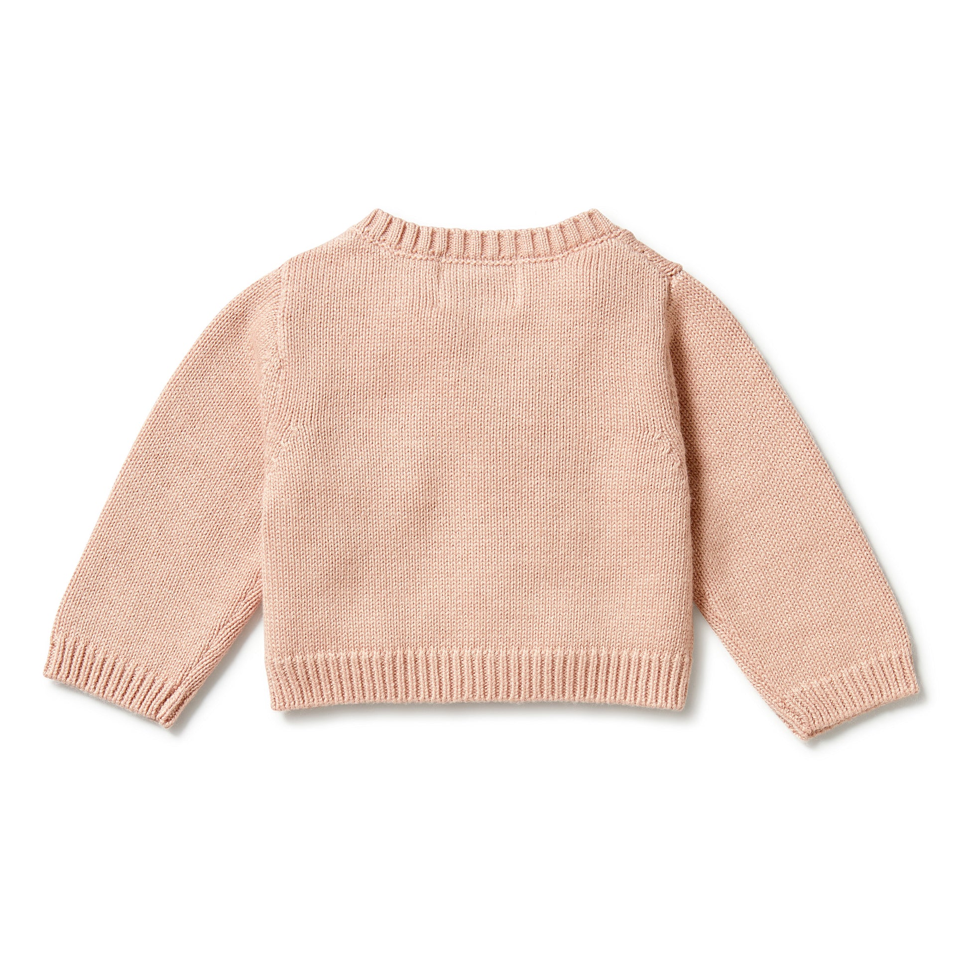 Wilson and Frenchy Knitted Ruffle Cardigan - Rose | Sweaters & Knitwear | Bon Bon Tresor