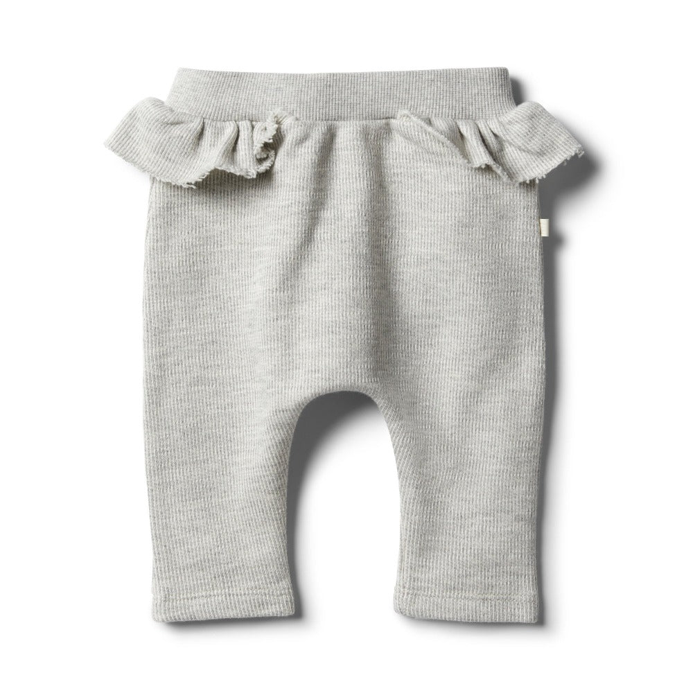 Wilson and Frenchy Oatmeal Speckle Ruffle Sweat Pant | Pants & Shorts | Bon Bon Tresor