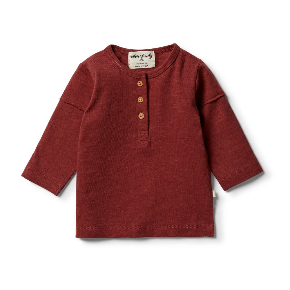 Wilson and Frenchy Chilli Henley Top | Tops & T-Shirts | Bon Bon Tresor