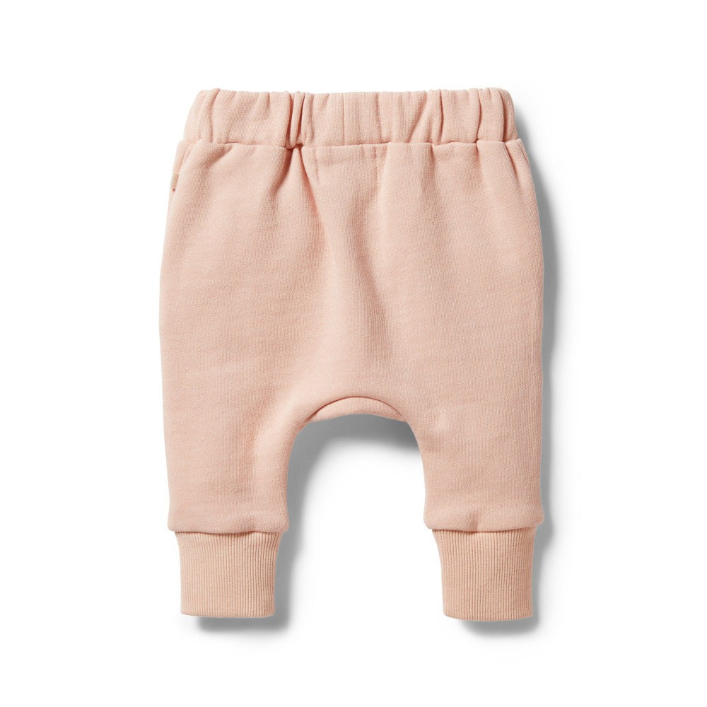 Wilson and Frenchy Organic French Terry Slouch Pant Cameo Rose | Trousers | Bon Bon Tresor