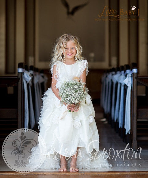 Winter Roses - A Stunning Dress With Love Baby J Train And Bustle | Special Occasion | Bon Bon Tresor