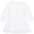Carrement Beau White Knit Tulle Dress | Dresses | Bon Bon Tresor