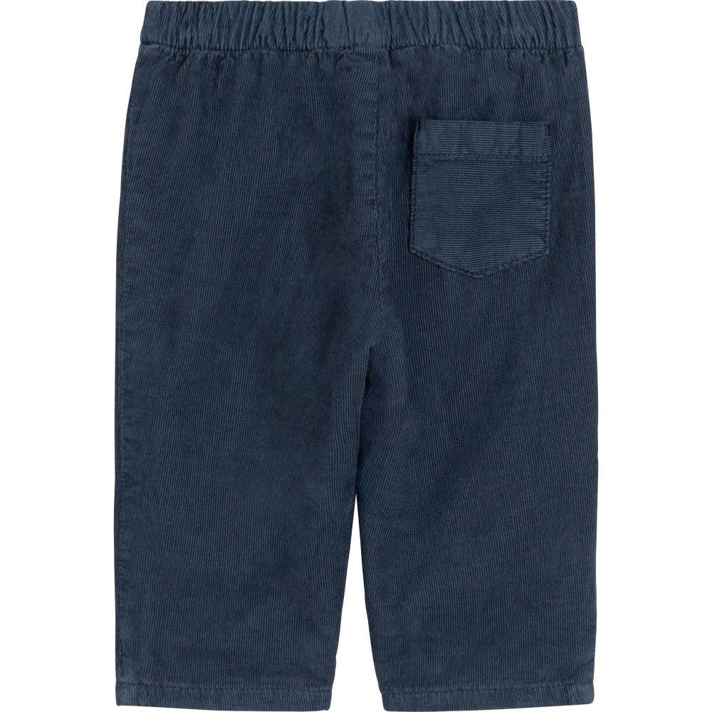 Carrement Beau Navy Corduroy Trousers | Trousers | Bon Bon Tresor
