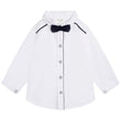 Carrement Beau White Shirt and Navy Bow Tie | Tops & T-Shirts | Bon Bon Tresor