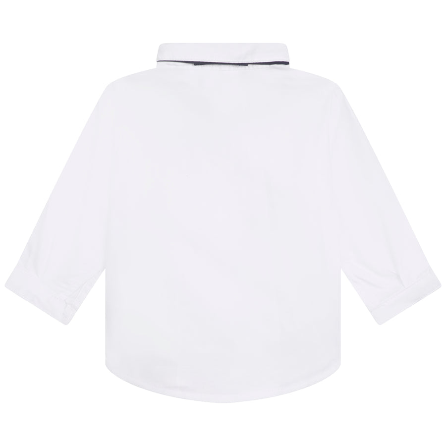 Carrement Beau White Shirt and Navy Bow Tie | Tops & T-Shirts | Bon Bon Tresor