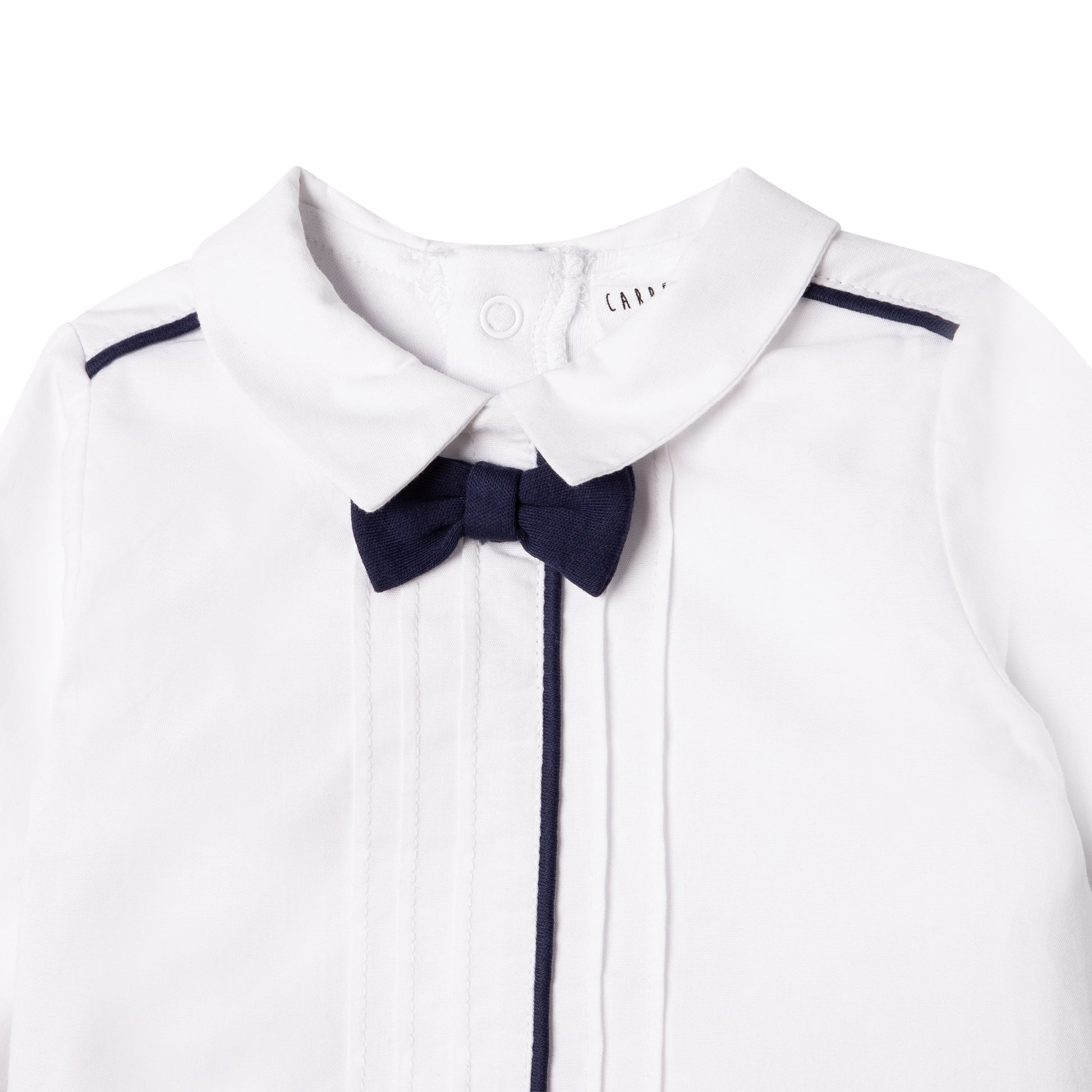 Carrement Beau Baby Boys Navy and White Romper | Rompers & Playsuits | Bon Bon Tresor