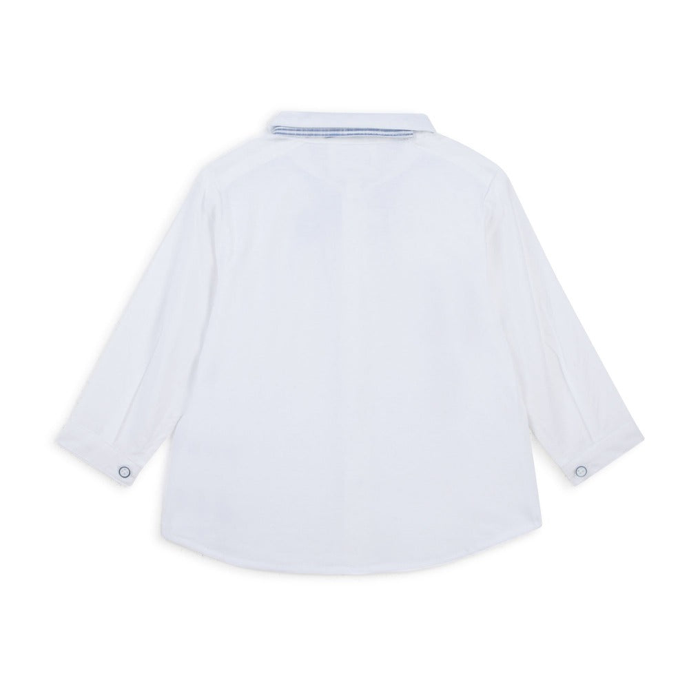 Carrement Beau Baby Boy White Shirt and Bow Tie