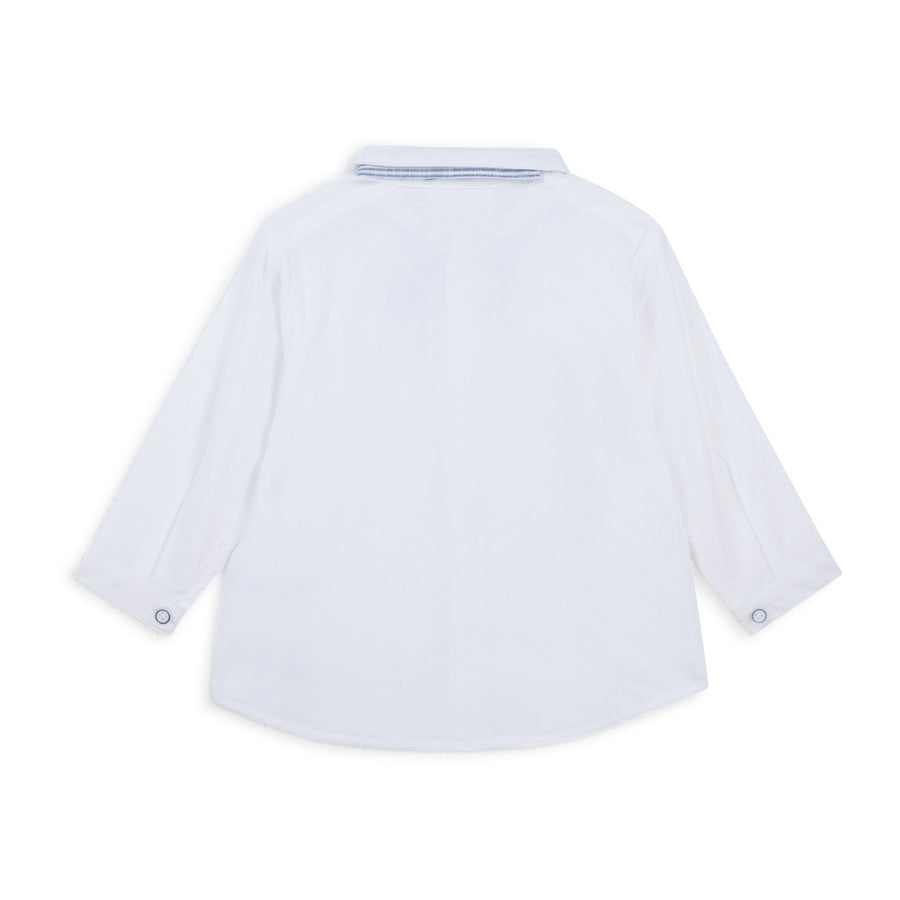 Carrement Beau Baby Boy White Shirt and Bow Tie | Tops & T-Shirts | Bon Bon Tresor
