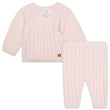 Carrement Beau Pink Knit Top and Trouser Set | Sweaters & Knitwear | Bon Bon Tresor