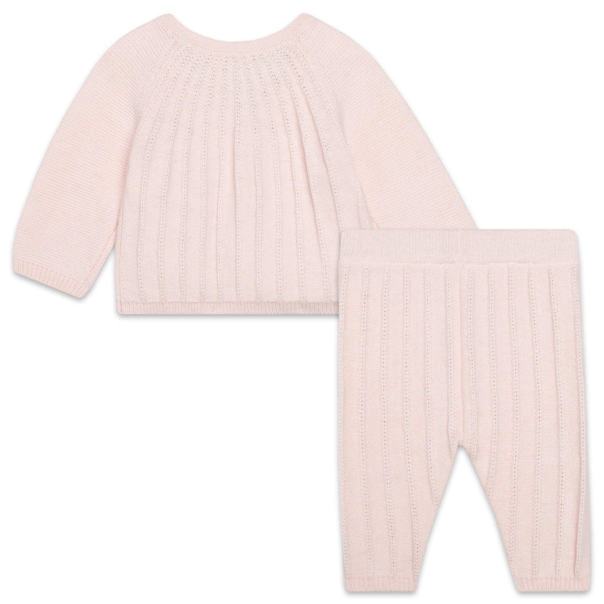 Carrement Beau Pink Knit Top and Trouser Set | Sweaters & Knitwear | Bon Bon Tresor