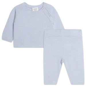 Carrement Beau Pale Blue Top and Trouser Set | Sweaters & Knitwear | Bon Bon Tresor