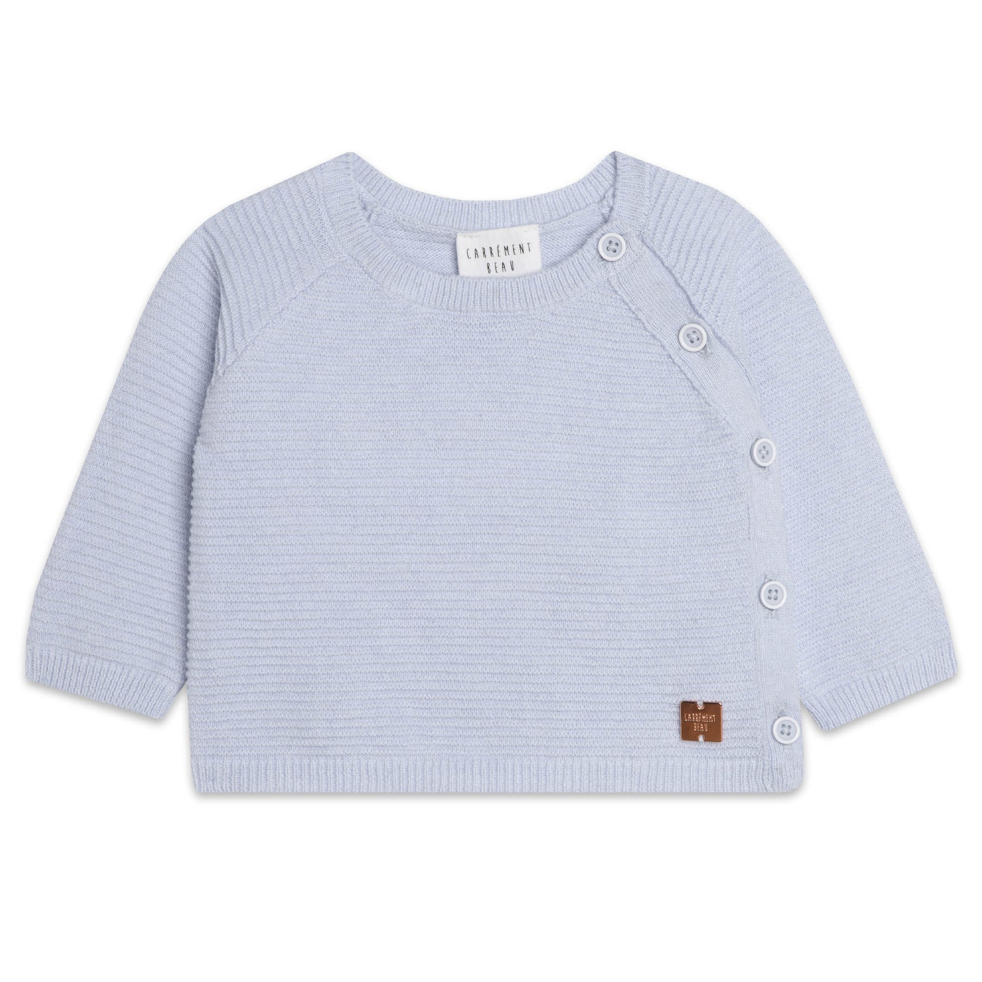 Carrement Beau Pale Blue Top and Trouser Set | Sweaters & Knitwear | Bon Bon Tresor