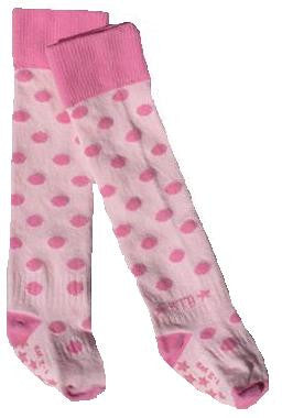 Rock-a-Thigh Baby Pink Polka Thigh High Socks | Socks | Bon Bon Tresor