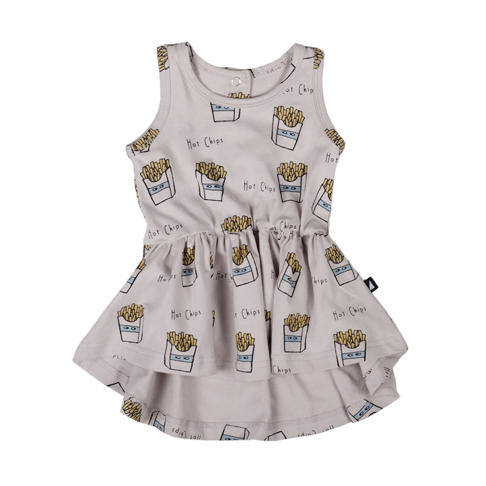 Anarkid Hot Chips AOP Sleeveless Dress | Dresses & Skirts | Bon Bon Tresor