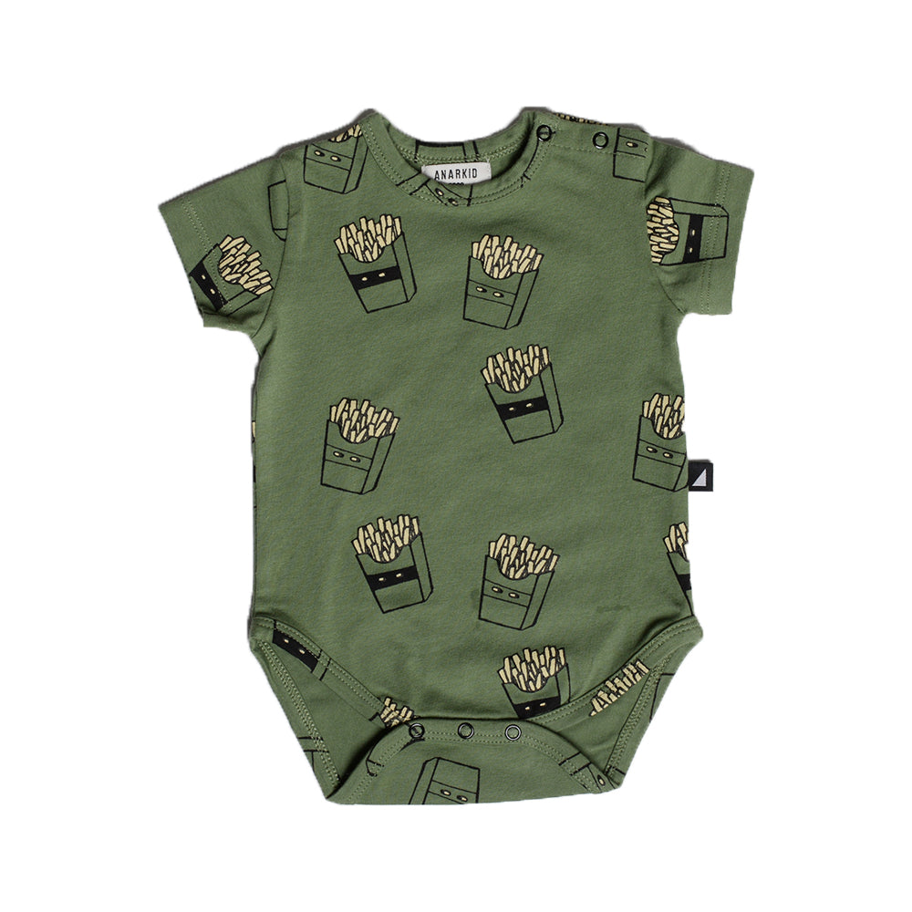 Anarkid Hot Chips AOP Baggies Khaki | Pants & Shorts | Bon Bon Tresor
