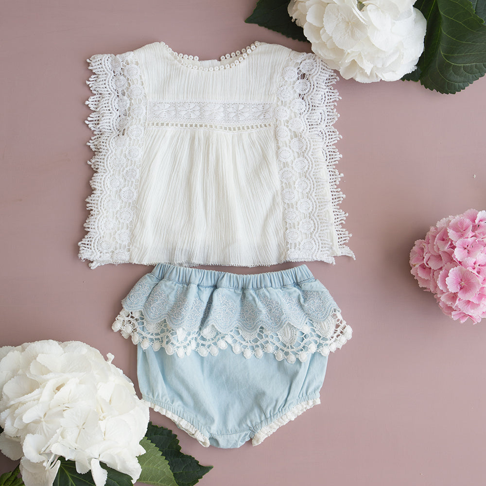 Louise Misha Baby Girls Adolio Blouse | Tops | Bon Bon Tresor