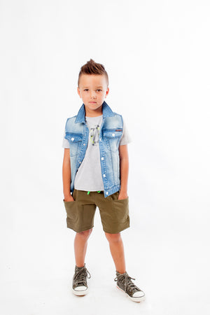 Sudo Kids True Denim Vest | Coats & Jackets | Bon Bon Tresor