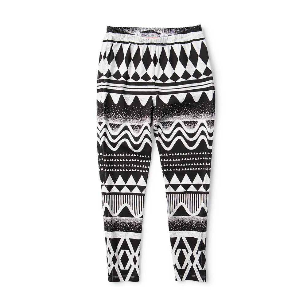 Missie Munster Black and White Boom Tick Legging | Pants & Shorts | Bon Bon Tresor