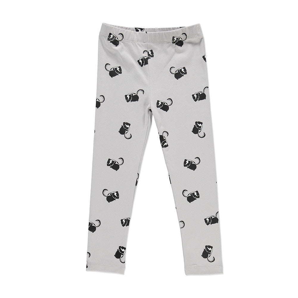 Carbon Soldier Grey Skunt Print Flash Legging | Pants & Shorts | Bon Bon Tresor