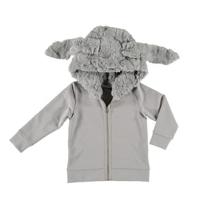 Carbon Soldier Faux Fur Boss Hoodie | Sweaters & Knitwear | Bon Bon Tresor