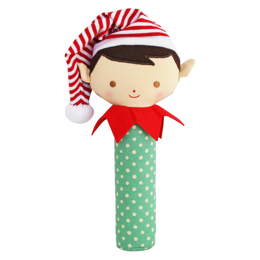 Alimrose Designs Cheeky Boy Elf Squeaker | Rattles & Squeakers | Bon Bon Tresor