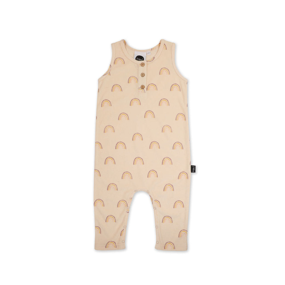Kapow Kids Rainbow Eggshell Jumpsuit | Rompers & Playsuits | Bon Bon Tresor