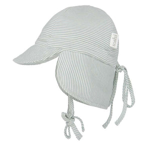 Toshi Flap Cap Baby Sage | Sun hat | Bon Bon Tresor
